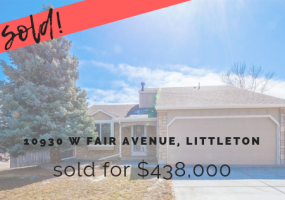 10930 W Fair Ave, Littleton, Jefferson, Colorado, United States 80127, 3 Bedrooms Bedrooms, ,2 BathroomsBathrooms,House,Sold!,W Fair Ave,9674773