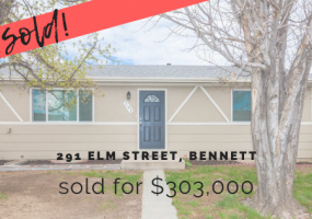 291 Elm St, Bennett, Adams, Colorado, United States 80102, 3 Bedrooms Bedrooms, ,2 BathroomsBathrooms,House,Sold!,Elm St,9674805