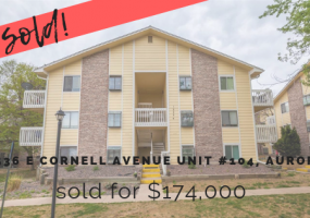 12536 E Cornell Avenue Unit #104, Aurora, Arapahoe, Colorado, United States 80014, 1 Bedroom Bedrooms, ,1 BathroomBathrooms,Townhome,Sold!,E Cornell Avenue Unit #104,9674819