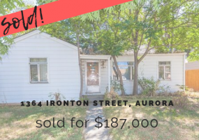 1364 Ironton Street, Aurora, Adams, Colorado, United States 80010, 2 Bedrooms Bedrooms, ,1 BathroomBathrooms,House,Sold!,Ironton Street,9674870