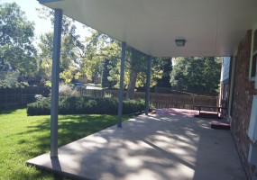 Back yard deck/patio of 9521 W Hialeah Pl 