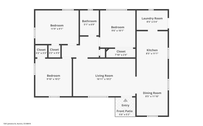 1341 Jamaica Street, Aurora, Aurora, Colorado, United States 80010, 3 Bedrooms Bedrooms, ,1 BathroomBathrooms,House,Under Contract,Jamaica Street,9675049