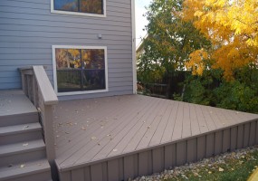 Back yard deck/patio at 3455 E Euclid Pl