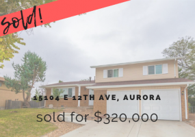 15104 E 12th Ave, Aurora, Arapahoe, Colorado, United States 80011, 3 Bedrooms Bedrooms, ,3 BathroomsBathrooms,House,Sold!,E 12th Ave,9674710