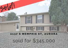 2137 S Memphis St, Aurora, Arapahoe, Colorado, United States 80013, 4 Bedrooms Bedrooms, ,2 BathroomsBathrooms,House,Sold!,S Memphis St,9674729