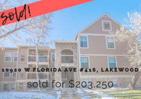 10920 W Florida Ave #416, Lakewood, Jefferson, Colorado, United States 80232, 1 Bedroom Bedrooms, ,1 BathroomBathrooms,Townhome,Sold!,W Florida Ave #416,9674735