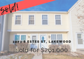 3273 S Estes St, Lakewood, Jefferson, Colorado, United States 80227, 2 Bedrooms Bedrooms, ,3 BathroomsBathrooms,Townhome,Sold!,S Estes St,9674756